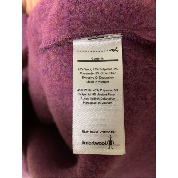 Smartwool Hudson Trail Fleece Poncho purple women’s size small NEW NWT - Picture 5 of 10